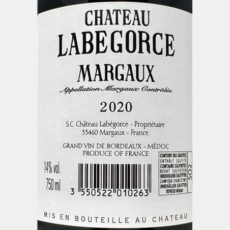 Margaux AOP 2020 - Chateau Labegorce