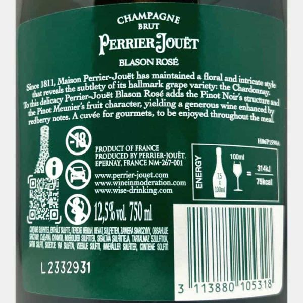 Champagne Blason Rose Brut AOC - Perrier-Jouet Champagne Blason Rose Brut AOC - Perrier-Jouet