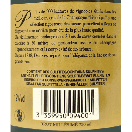 Champagne Brut Millesime AOC 2016 Geschenkbox - Deutz