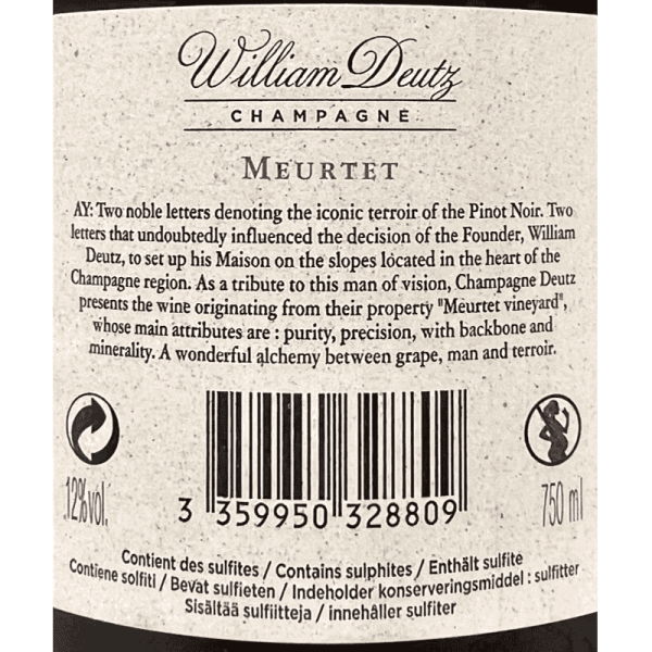 Champagne Meurtet Hommage a William Deutz Brut AOC 2015 Gift Box - Deutz Champagne Meurtet Hommage a William Deutz Brut AOC 2015 Gift Box - Deutz