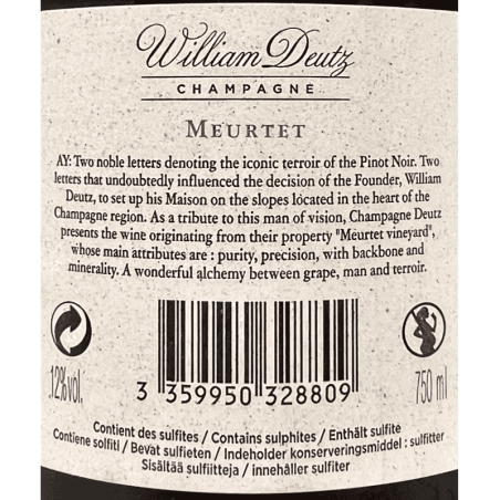 Champagne Meurtet Hommage a William Deutz Brut AOC 2015 Geschenkbox - Deutz