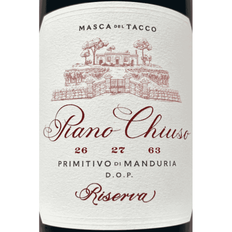Primitivo di Manduria Riserva Piano Chiuso DOC 2021 - Masca del Tacco