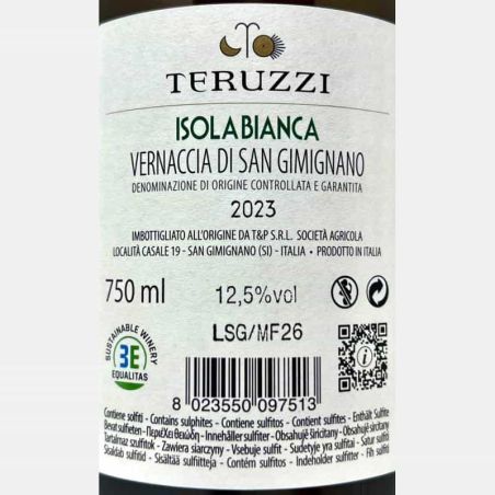 Vernaccia di San Gimignano Isola Bianca DOCG 2023 - Teruzzi