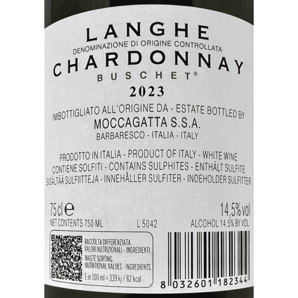 Chardonnay Buschet Langhe DOC 2023 -...