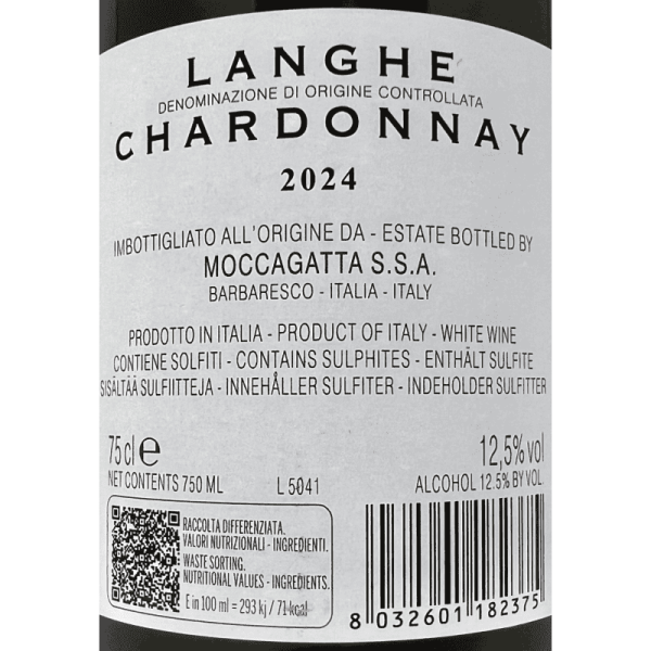 Chardonnay Langhe DOC 2024 - Moccagatta