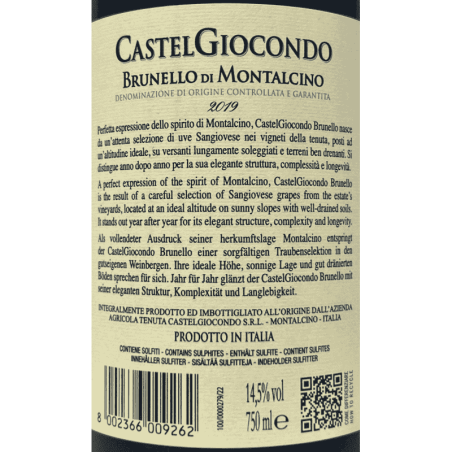 Brunello di Montalcino DOCG 2019 - Castelgiocondo, Frescobaldi