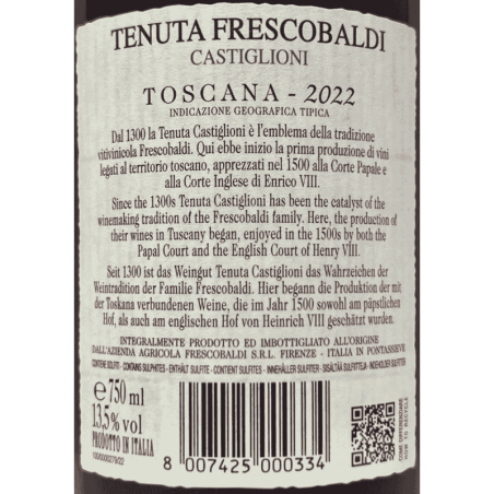Tenuta Frescobaldi Castiglioni Rosso Toscana IGT 2022 - Frescobaldi