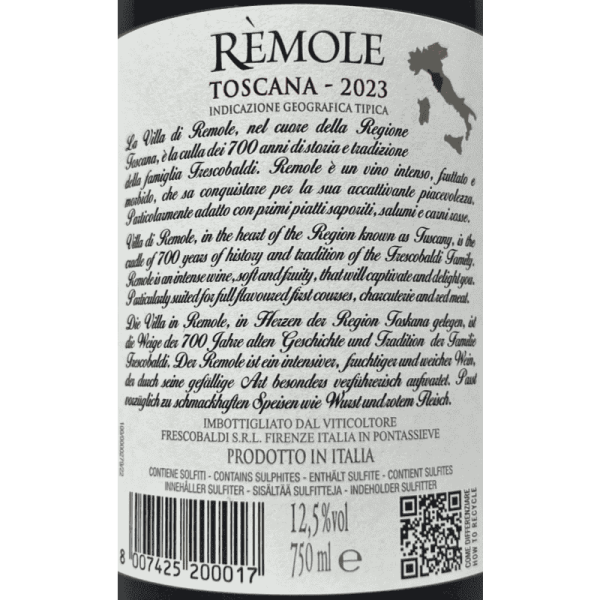 Remole Rosso Toscana IGT 2023 - Frescobaldi Remole Rosso Toscana IGT 2023 - Frescobaldi
