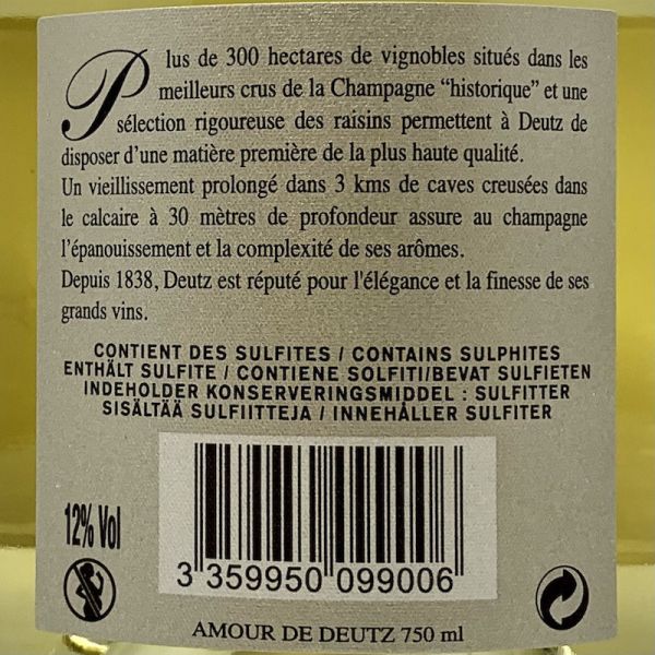 Champagne Blanc de Blancs Amour de Deutz Brut Millesime AOC 2010 Gift Box - Deutz Champagne Blanc de Blancs Amour de Deutz Brut Millesime AOC 2010 Gift Box - Deutz