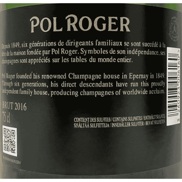 Champagne Vintage Brut AOC 2016 Gift box - Pol Roger Champagne Vintage Brut AOC 2016 Gift box - Pol Roger