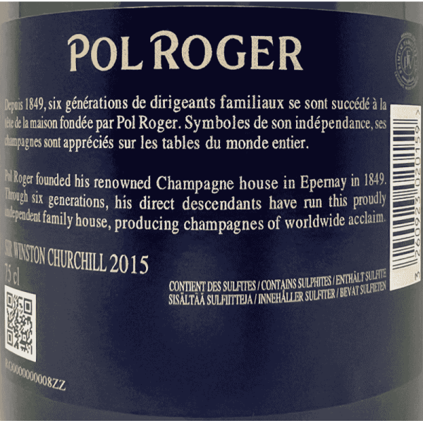 Champagne Cuvée Sir Winston Churchill Brut AOC 2015 Gift box - Pol Roger Champagne Cuvée Sir Winston Churchill Brut AOC 2015 Gift box - Pol Roger