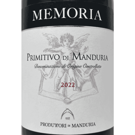 Primitivo di Manduria Memoria DOC 2022 - Produttori di Manduria