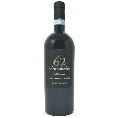 Primitivo di Manduria Riserva Anniversario 62 DOP 2019 - Cantine San Marzano