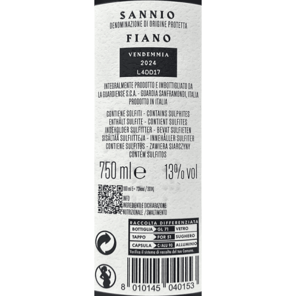 Fiano Janare Colle di Tilio Sannio...