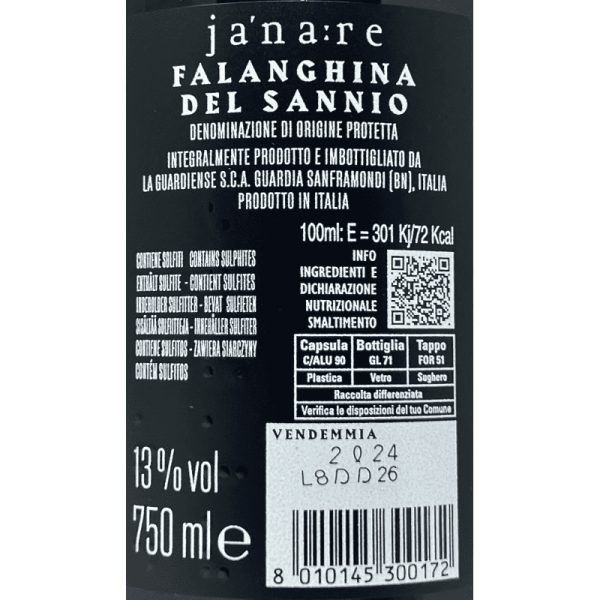 Falanghina del Sannio Janare DOP 2024...