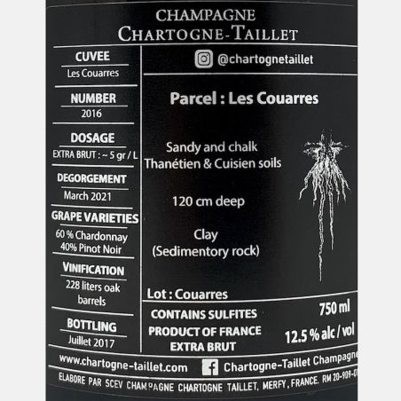 Champagne Les Couarres Extra Brut 2016 - Chartogne-Taillet
