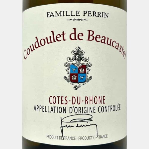 Coudoulet de Beaucastel Blanc Cotes du Rhone AOC 2022 Bio - Château de Beaucastel, Famille Perrin