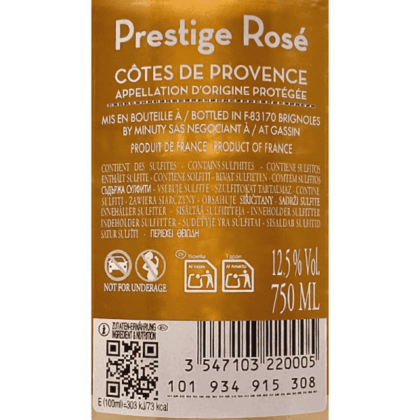 Rosé Minuty Prestige Cotes de...