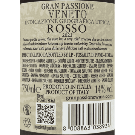 Gran Passione Rosso Veneto IGT 2023 - Botter