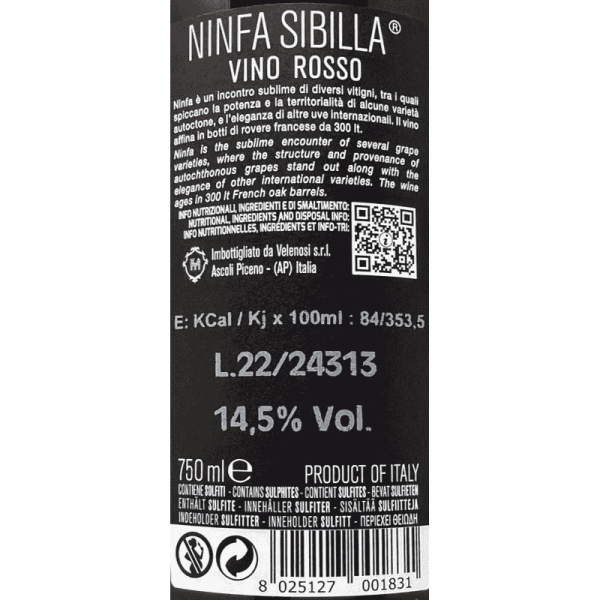 Ninfa Rosso Marche IGP - Velenosi Ninfa Rosso Marche IGP - Velenosi