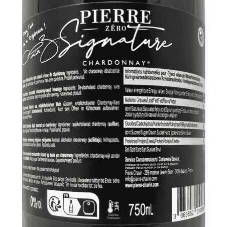 Pierre Zero Signature Sparkling Chardonnay Alkoholfrei - Pierre Chavin