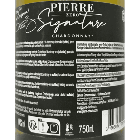 Pierre Zero Signature Chardonnay Alcohol Free - Pierre Chavin