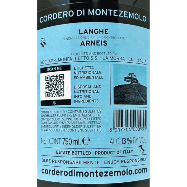 Arneis Langhe DOC 2024 - Cordero di...