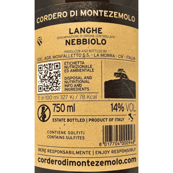 Nebbiolo Langhe DOC 2024 - Cordero di...