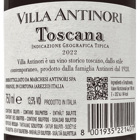 Villa Antinori Rosso Toscana IGT 2022 - Marchesi Antinori