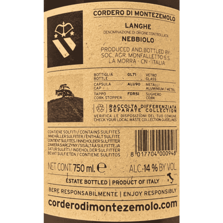 Nebbiolo Langhe DOC 2023 - Cordero di Montezemolo