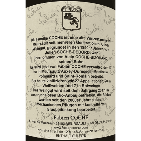 Bourgogne Cote d´Or Chardonnay AOC 2022 - Fabien Coche