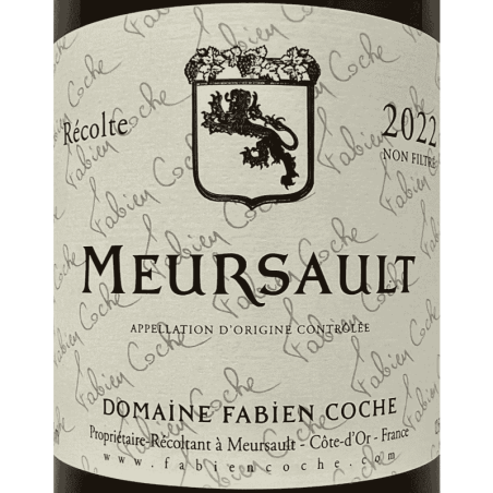 Meursault Blanc AOC 2022 - Fabien Coche