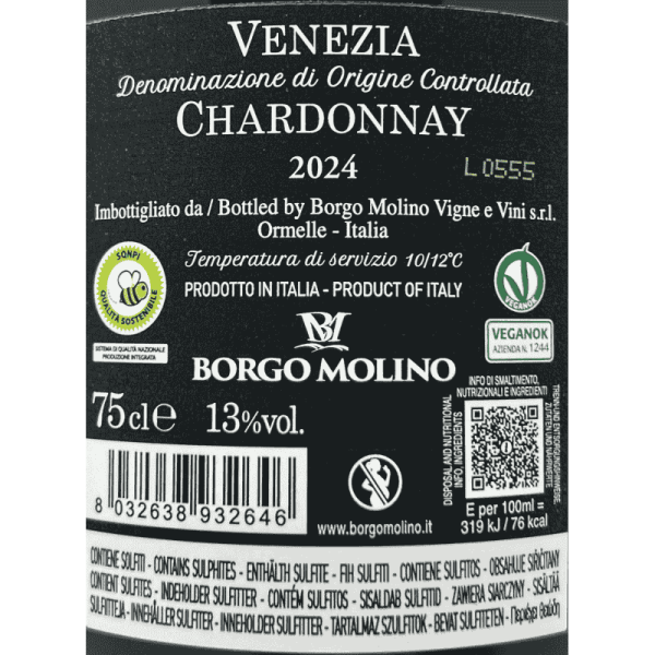 Chardonnay Venezia DOC 2024 - Borgo Molino Chardonnay Venezia DOC 2024 - Borgo Molino
