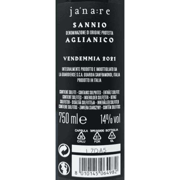 Aglianico Anima Lavica Sannio DOP 2021 - La Guardiense Aglianico Anima Lavica Sannio DOP 2021 - La Guardiense