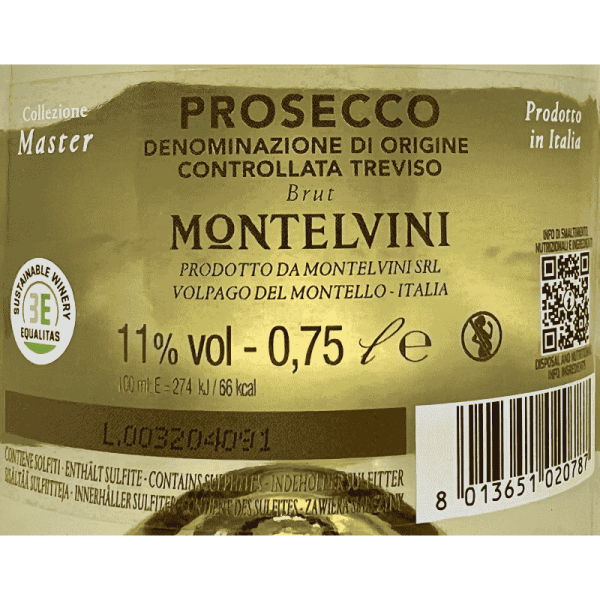 Prosecco Brut Master Treviso DOC - Montelvini Prosecco Brut Master Treviso DOC - Montelvini