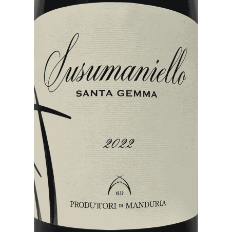 Susumaniello Santa Gemma Salento IGP 2022 - Produttori di Manduria