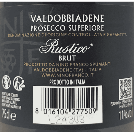 Prosecco Valdobbiadene Superiore Rustico Brut DOCG - Nino Franco