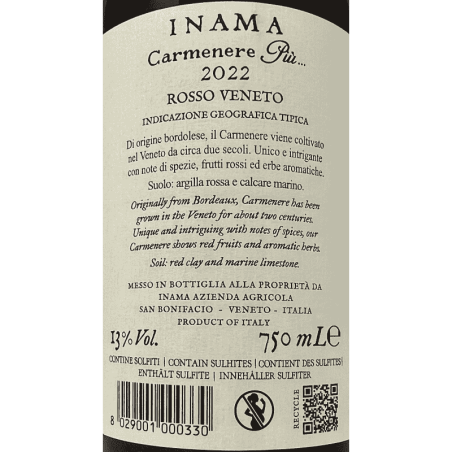 Carmenere Più Rosso Veneto IGT 2022 - Inama