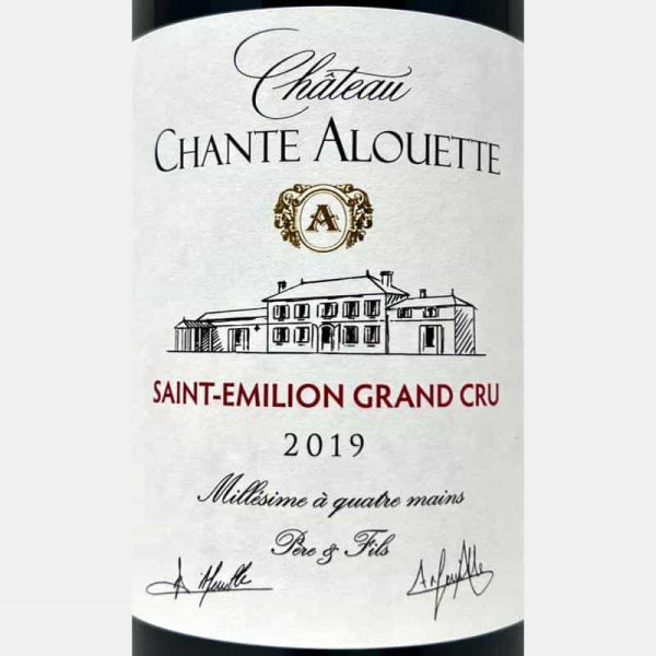 Saint Emilion Grand Cru AOC 2019 - Château Chante Alouette