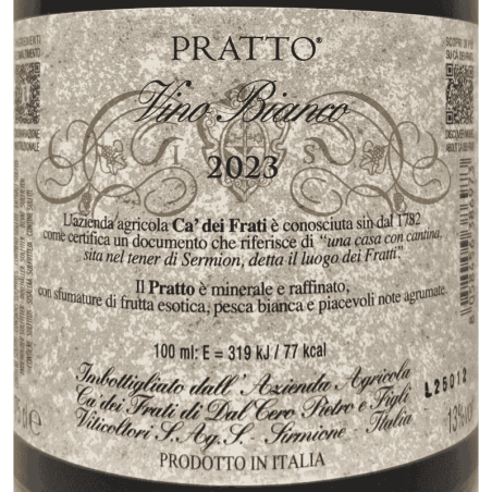 Pratto Vino Bianco VdT 2023 - Ca dei Frati