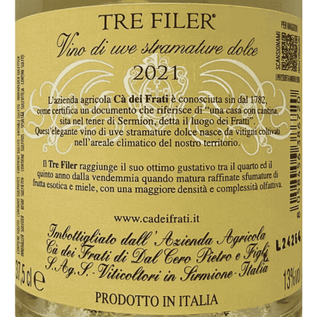 Tre Filer Vino Dolce da Uve Stramature 2021 - Ca dei Frati