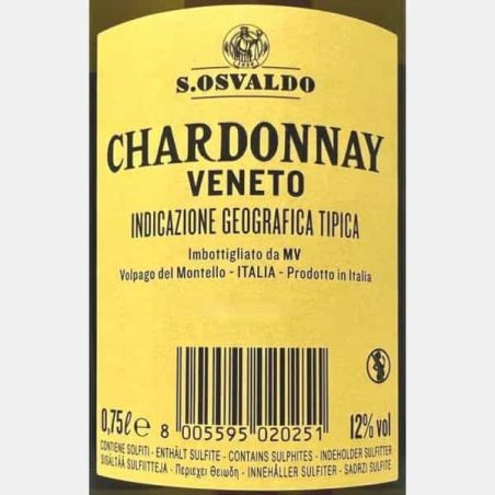 Chardonnay Terre dei Dogi Veneto IGT 2024 - San Osvaldo