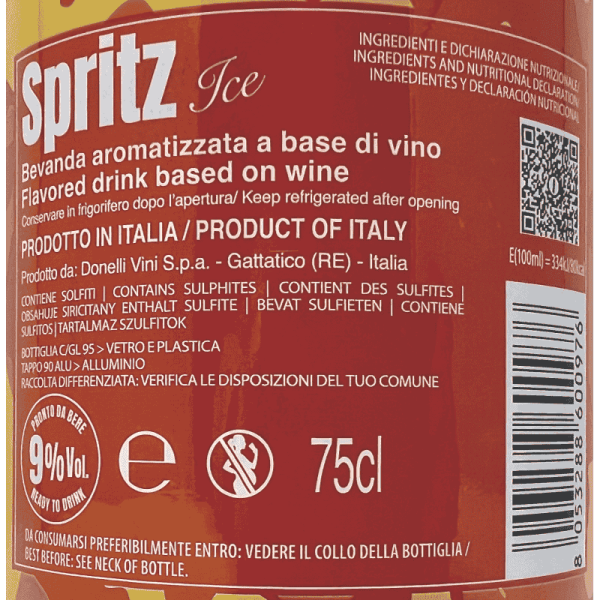 Spritz Ice Cocktail Ready to Drink -... Spritz Ice Cocktail Ready to Drink -...