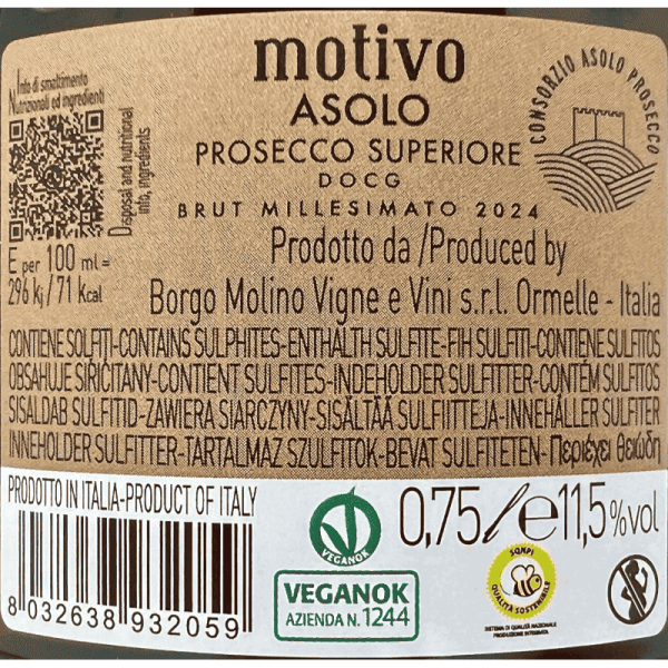 Prosecco Asolo Superiore Motivo Brut... Prosecco Asolo Superiore Motivo Brut...