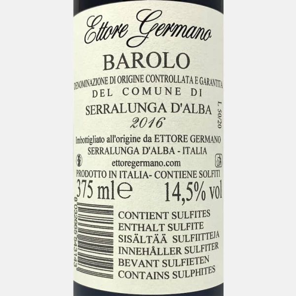 Barolo Serralunga DOCG 2016 0,375L - Ettore Germano Barolo Serralunga DOCG 2016 0,375L - Ettore Germano