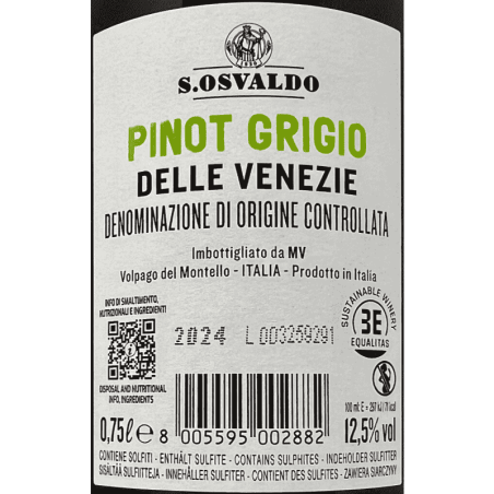 Pinot Grigio Antichi Poderi Delle Venezie DOC 2024 - San Osvaldo