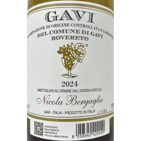 Gavi del Comune di Gavi Etichetta Bianca DOCG 2024 - Nicola Bergaglio