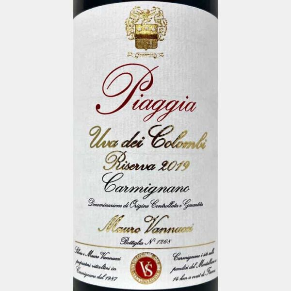 Uva dei Colombi Carmignano Riserva DOCG 2019 - Piaggia