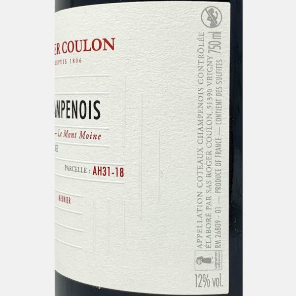 Coteaux Champenois Rouge Meunier Premier Cru AOC 2018 - Roger Coulon Coteaux Champenois Rouge Meunier Premier Cru AOC 2018 - Roger Coulon