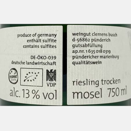 Riesling Marienburg Raffes Grosses Gewächs VDP 2017 Bio - Clemens Busch